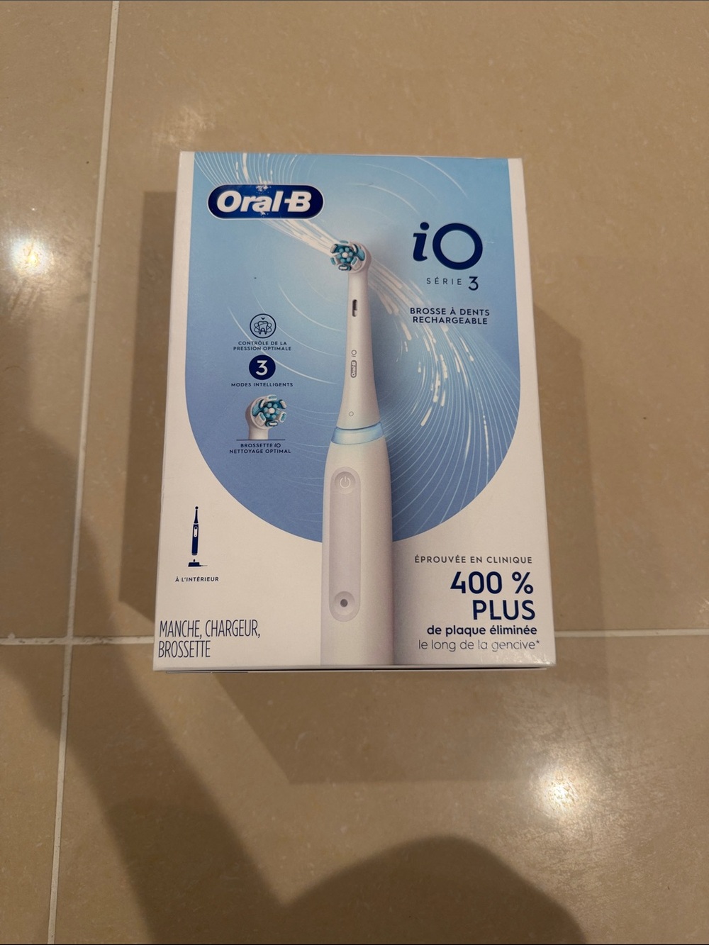 Oral-B iO Series 3 White Rechargeable Electric Toothbrush - White